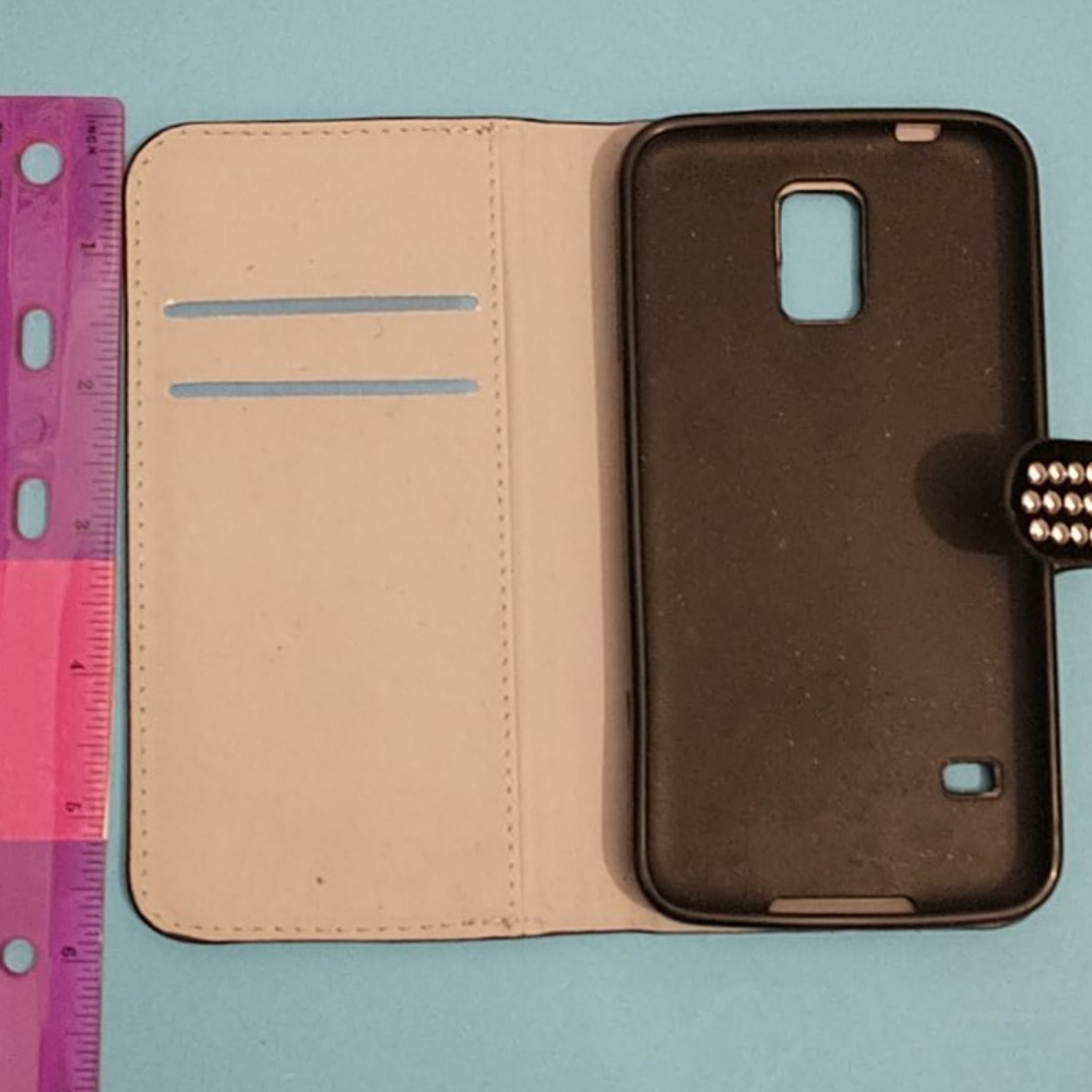 Samsung Galaxy S5 Studded Wallet Case - Picture 5 of 7